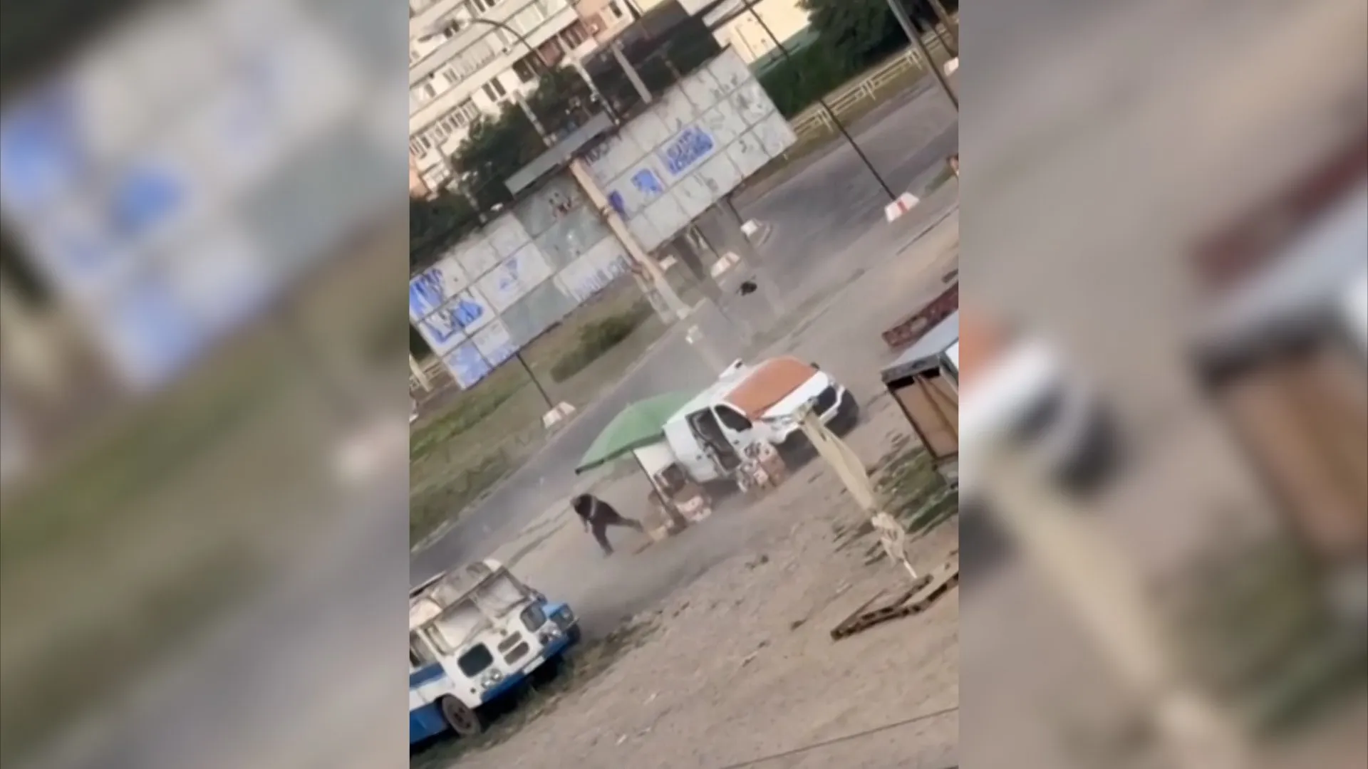 Drone appears to stalk man before exploding