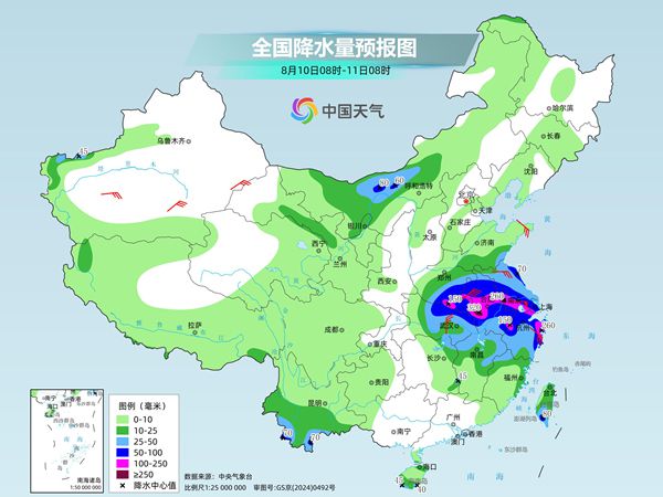 浙江安徽等地台风雨仍猛烈 华北到江南高温将缩减