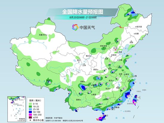 东北华北降雨频繁 南海热带低压来袭华南局地有大暴雨