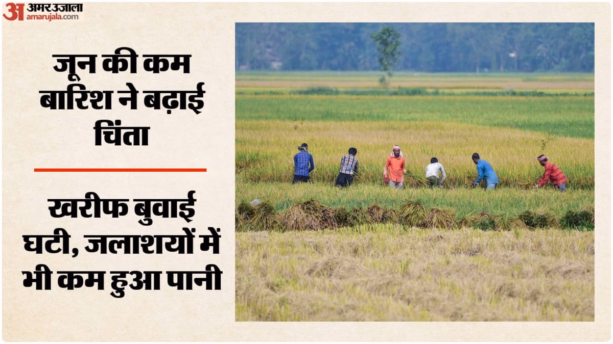 अल-नीनो का असर गहरा: जून में 40% कम बारिश का असर, खरीफ बुवाई 23% घटी; जलाशयों में भी घटा जलस्तर