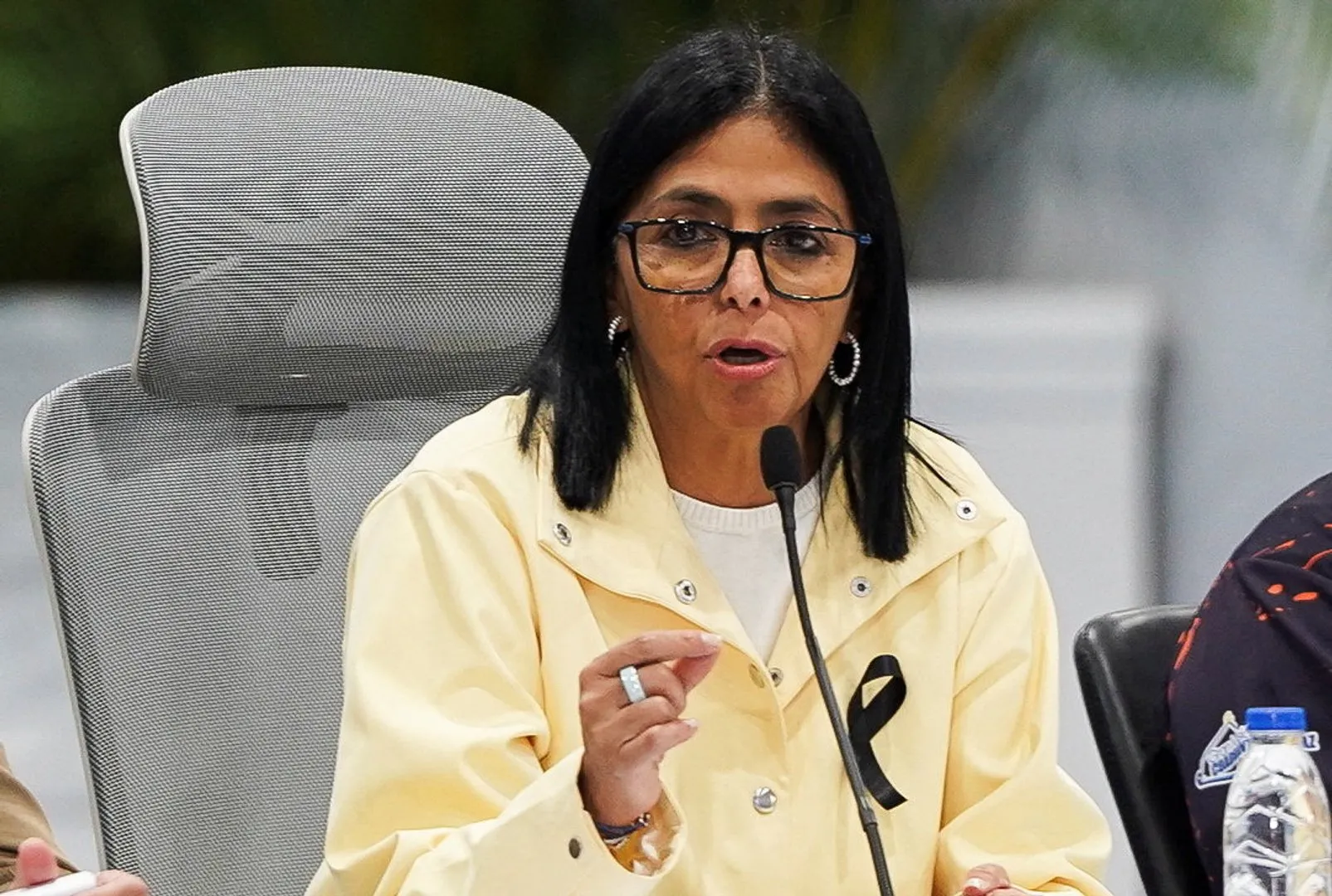 Delcy Rodriguez responds to public anger at government response