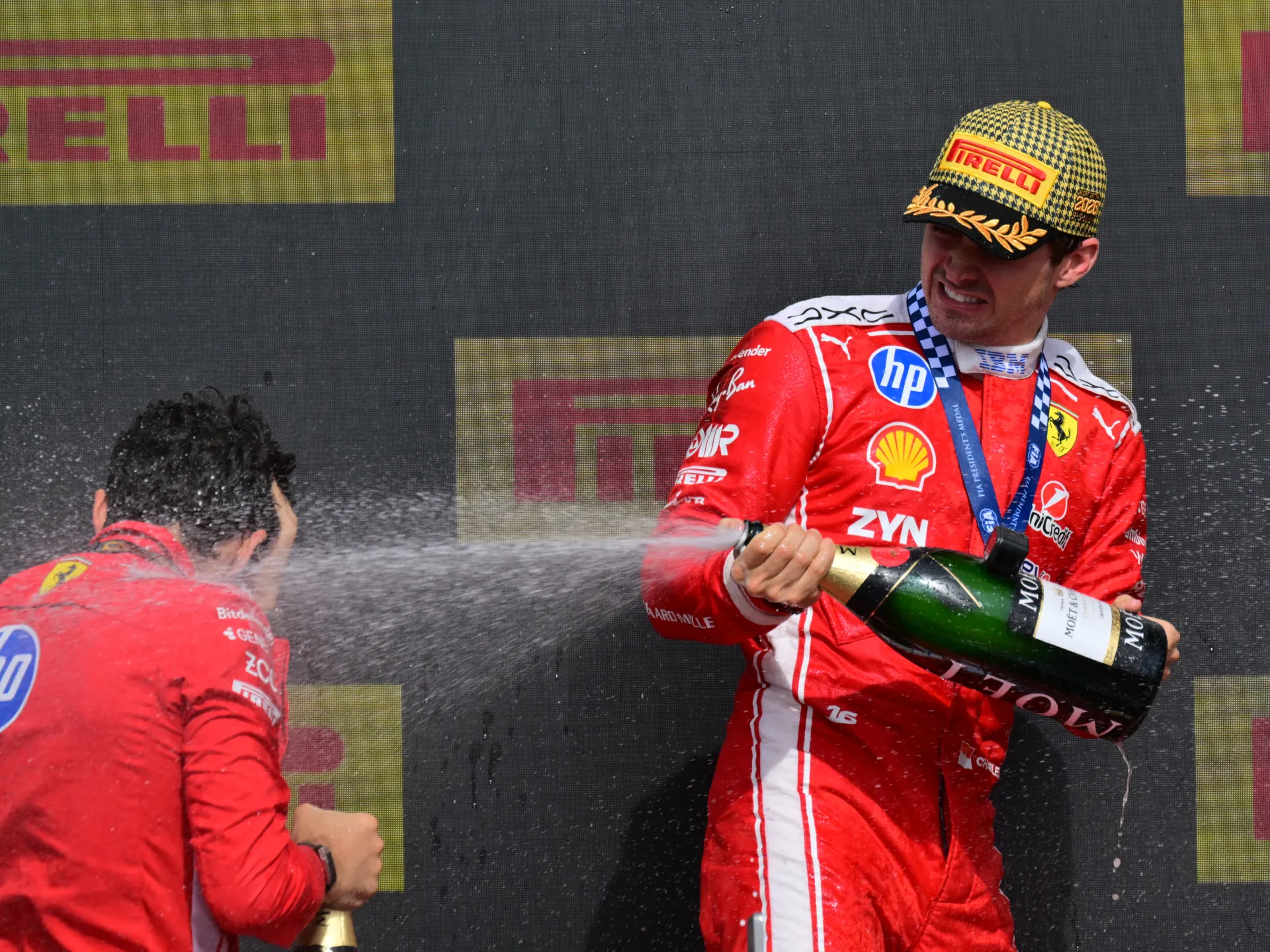 Charles Leclerc wins F1 British Grand Prix behind the safety car