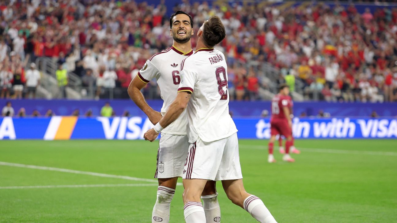 Spain beat Portugal, reach 1st quarters since 2010...