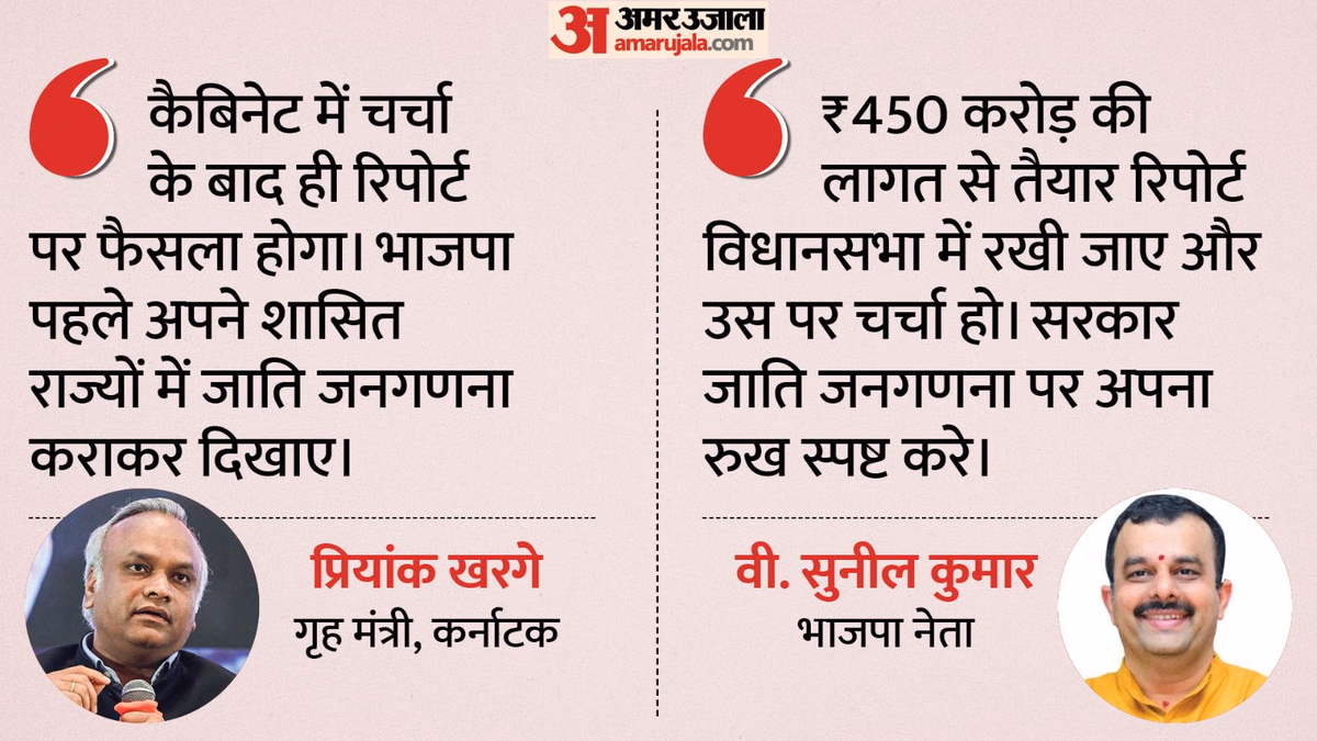 कर्नाटक में जाति जनगणना पर सियासत: भाजपा ने मांगा जवाब, कांग्रेस बोली- पहले अपने शासित राज्यों में कराएं सर्वे