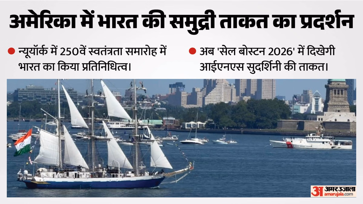 अमेरिका में बढ़ा भारत का मान: न्यूयॉर्क में छाया स्वदेशी पालपोत आईएनएस सुदर्शिनी, अब बोस्टन में दिखेगा जलवा?