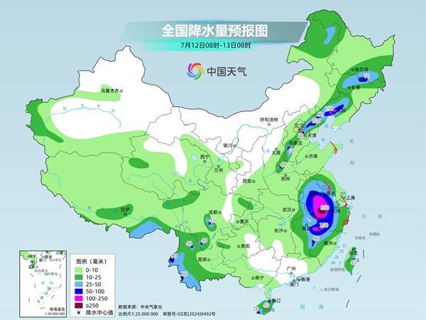 台风“巴威”深入内陆 江南东北等多地将遭强降雨