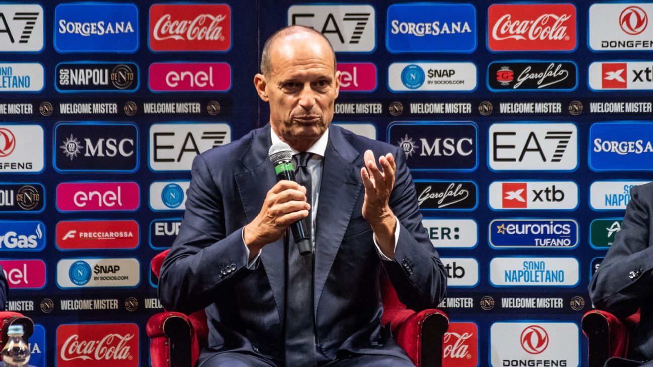 New Napoli coach Allegri regrets collapse at Milan...