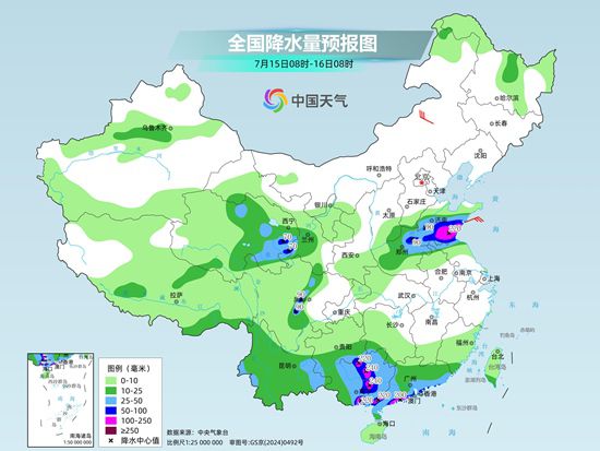 黄淮等地降雨较强局地有大暴雨 新疆重庆高温将超40℃