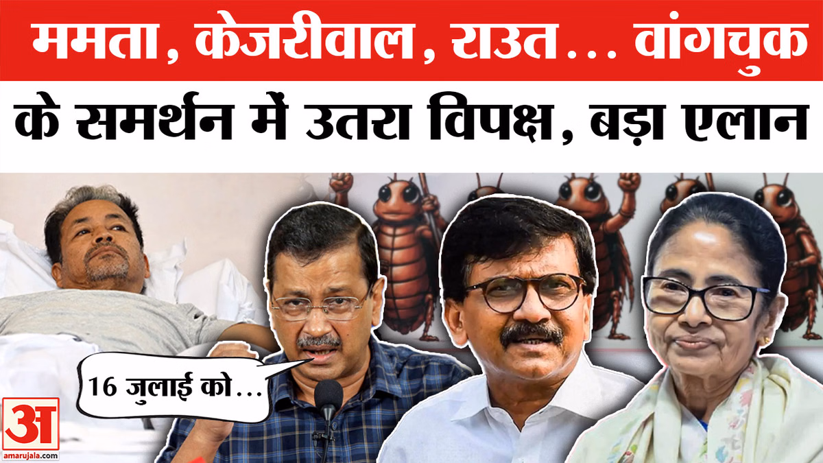 सोनम वांगचुक को मिला विपक्ष का समर्थन