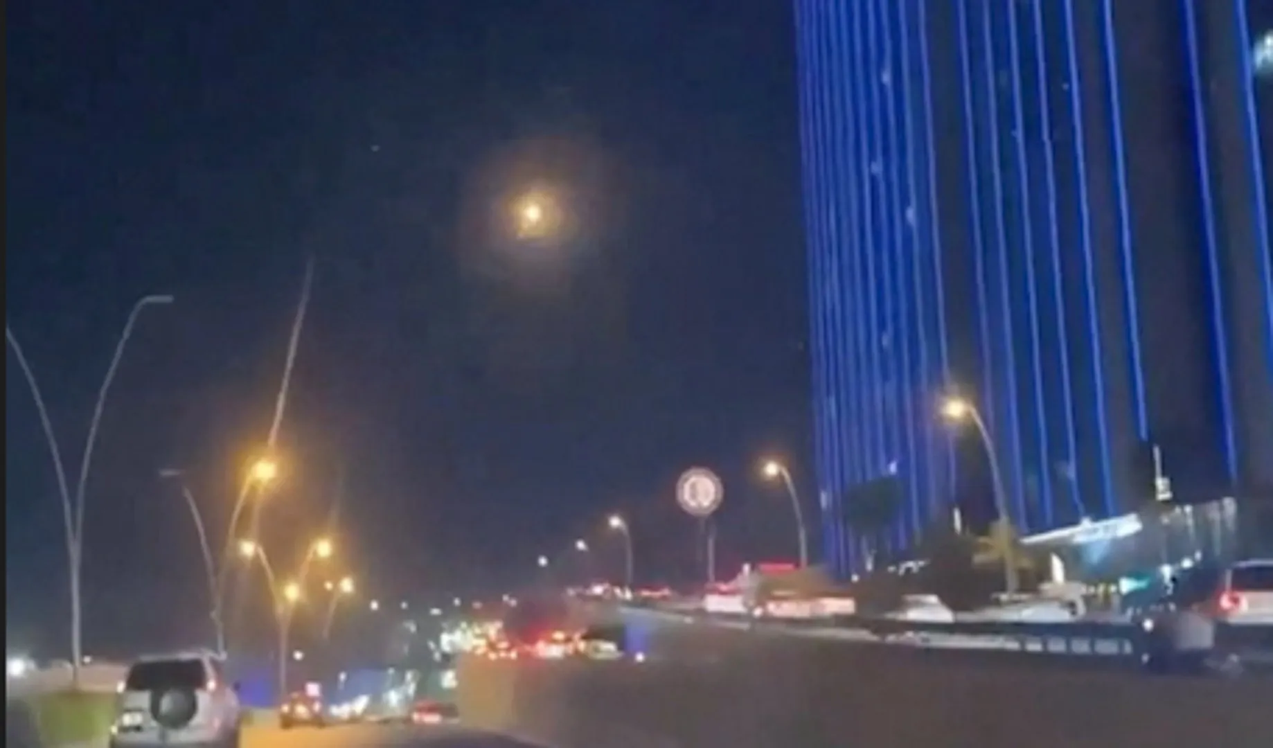Air defences intercept drones over Erbil, Iraq