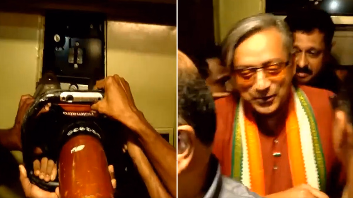 Kerala: होटल की लिफ्ट में फंसे शशि थरूर; बचाव दल ने कैसे निकाला बाहर? देखिए वीडियो