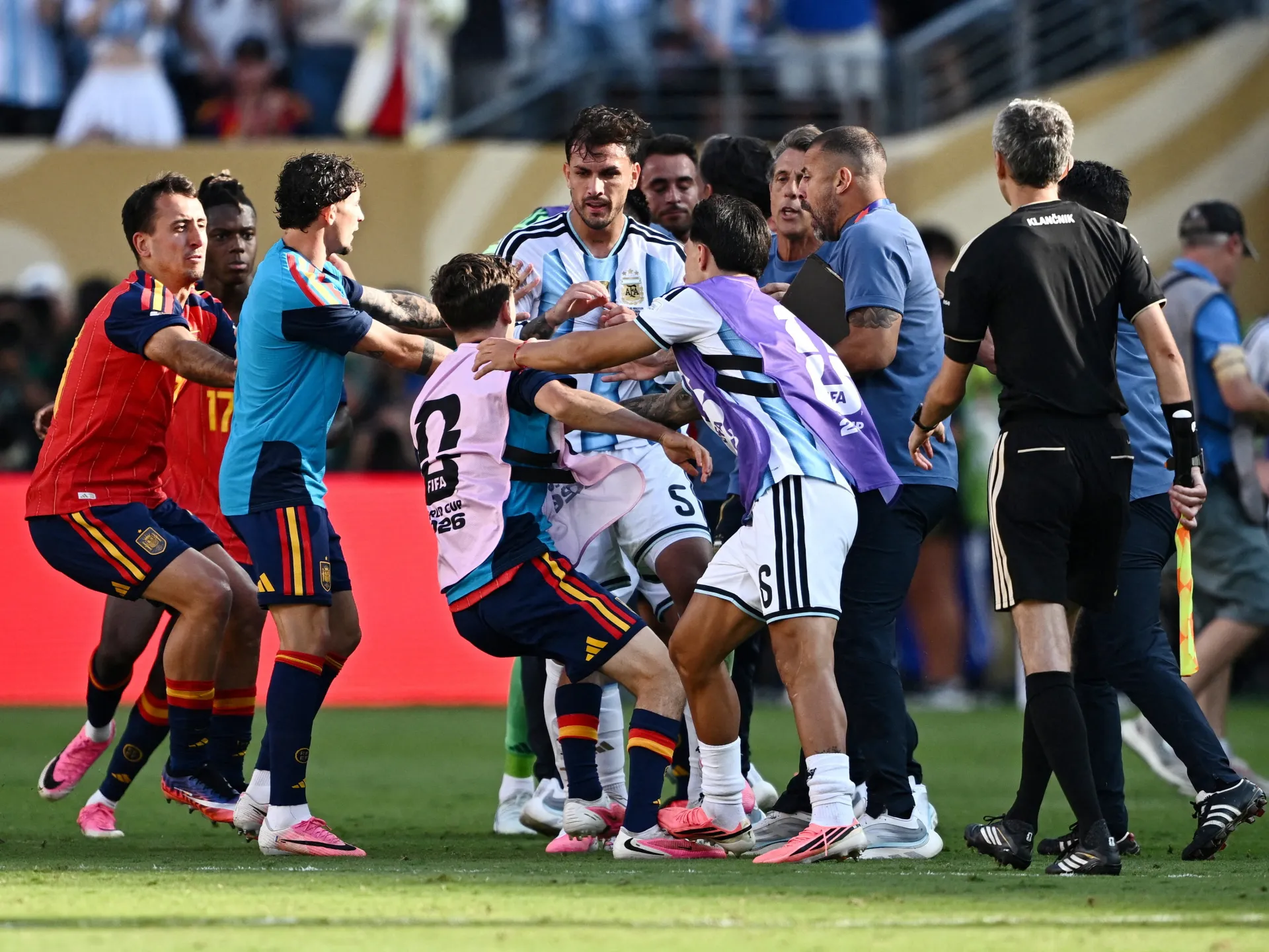 FIFA investigating on-pitch brawl after Spain vs Argentina World Cup final
