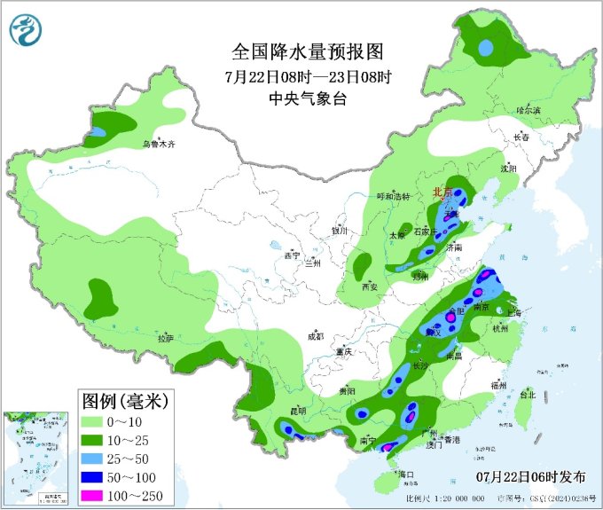 桂苏冀等地有较强降雨 西北西南等地有持续性高温