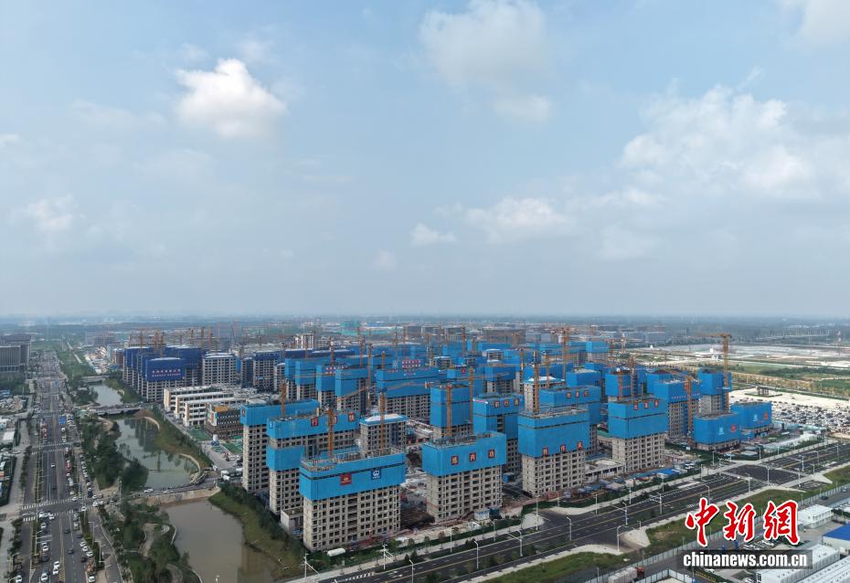 探访雄安新区大学城疏解配套二期项目建设现场