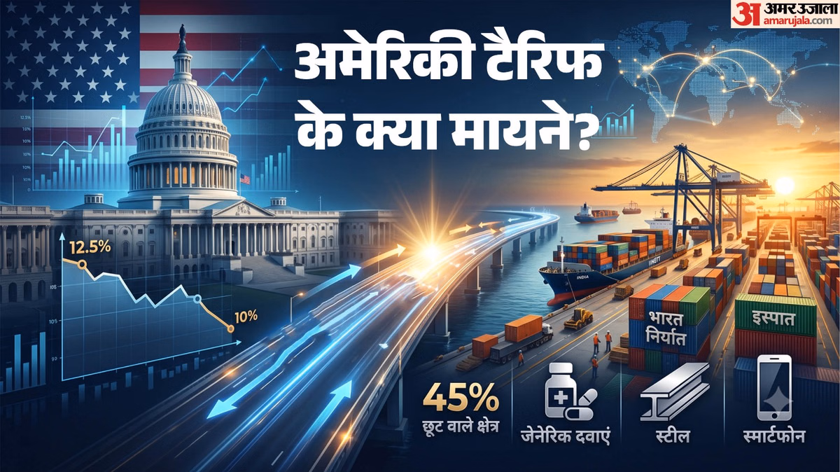 US Tariff: जबरन श्रम का हवाला देकर लगे शुल्क में भारत को राहत, केवल 10 फीसदी टैरिफ दायरे में 55 फीसदी निर्यात