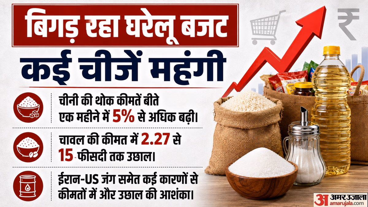 त्योहारों से पहले बढ़ी महंगाई: चीनी-चावल की कीमत 5% से अधिक बढ़ी, कमजोर मानसून और जमाखोरी के अलावा क्या कारण?
